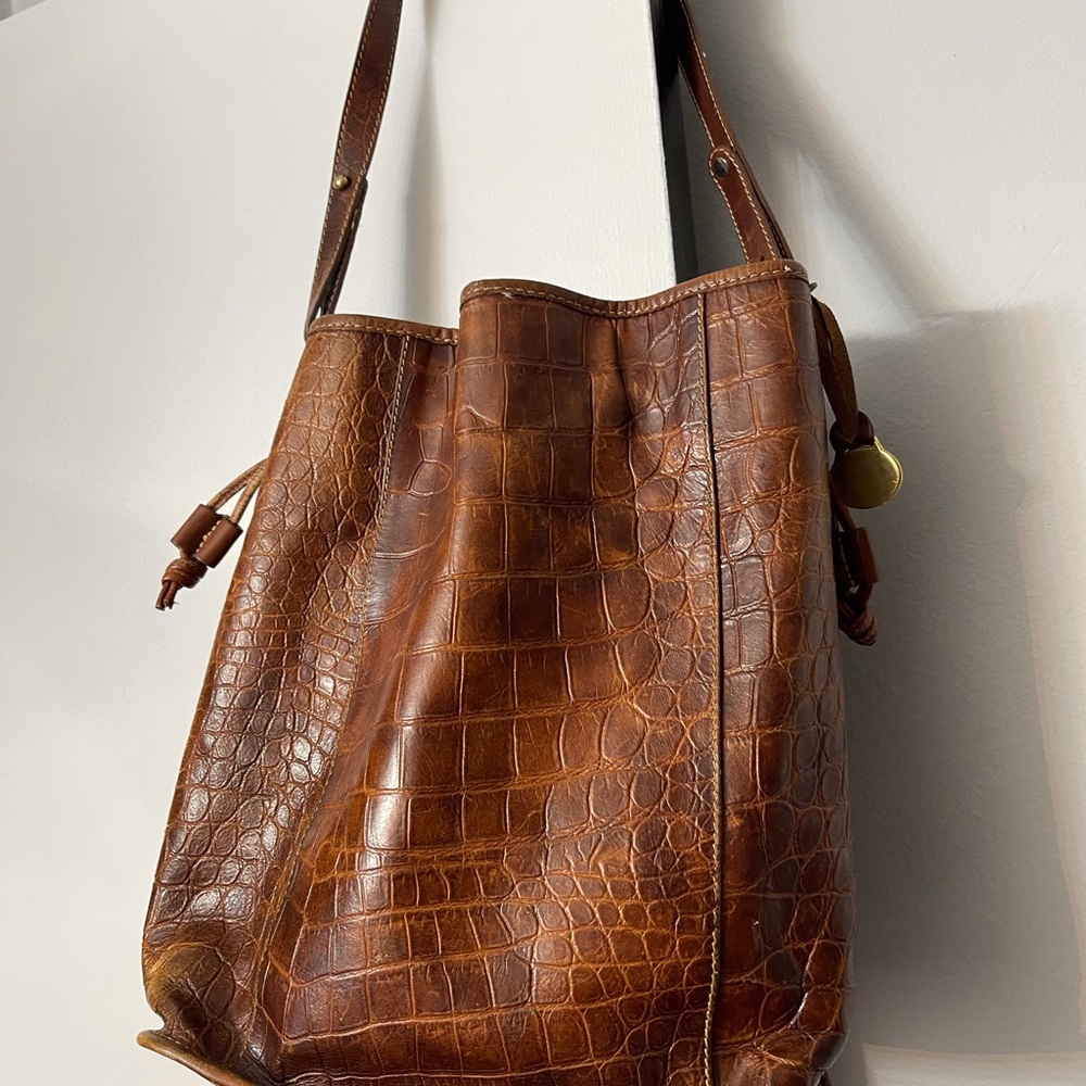 Brahmin leather bag with wallet